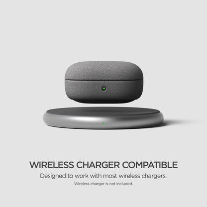 Compatible Galaxy Buds Case - Full Body Shockproof Hard Shell Cover (Modern-Sand Stone)