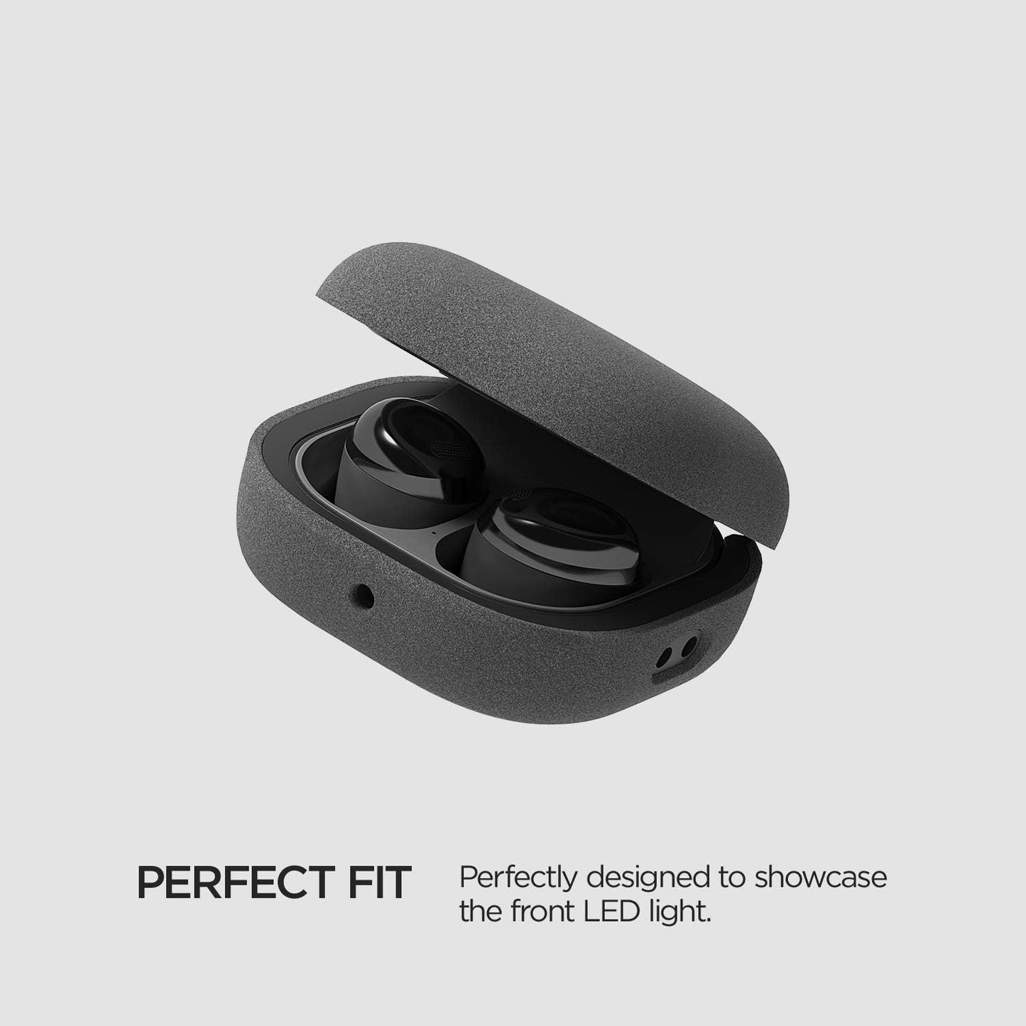 Compatible Galaxy Buds Case - Full Body Shockproof Hard Shell Cover (Modern-Sand Stone)